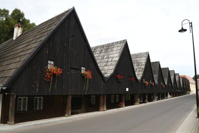 Chełmsko Śląskie - tkalcovské domky Dvanáct apoštolů