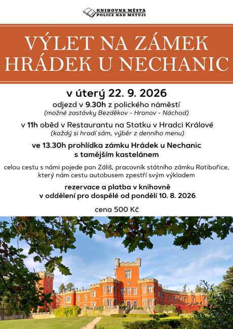 Výlet na zámek Hrádek u Nechanic