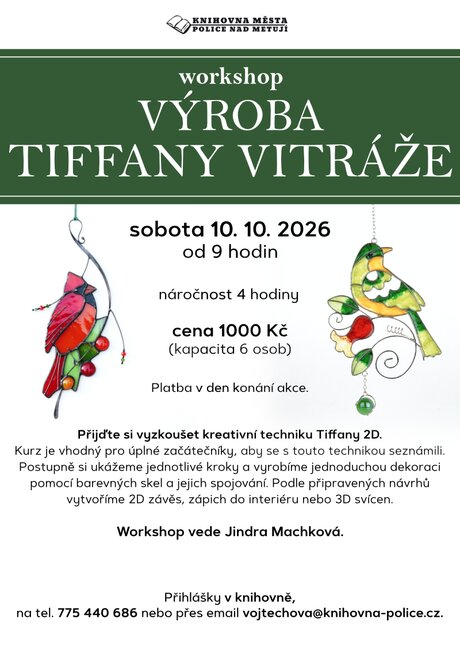Workshop: Výroba Tiffany vitráže